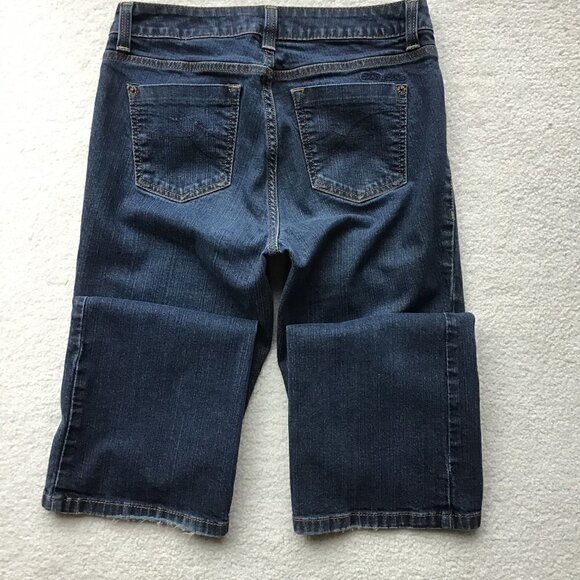 DKNY JEANS SIZE 8 S/C BOOTCUT BLUE JEANS - Picture 1 of 8